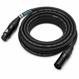 XLR Canare Star Quad Cable – Black – 50 ft